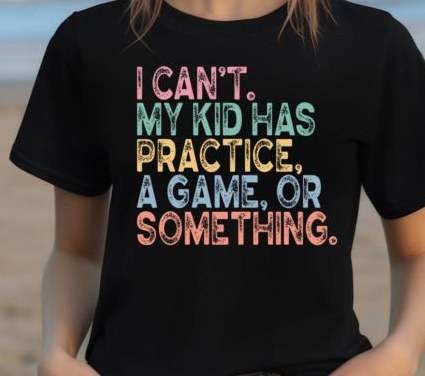 3672 I can't my kid has practice Color or Black DTF/Sublimation Transfer
