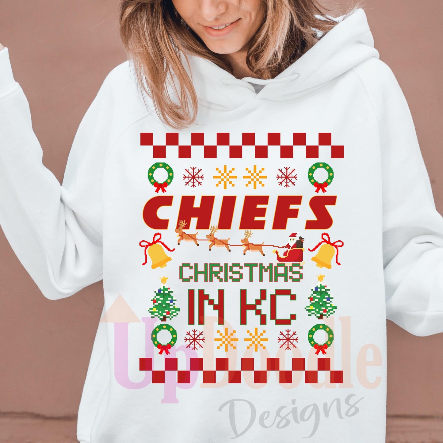 UGLY SWEATER CHRISTMAS FOOTBALL DTF transfers