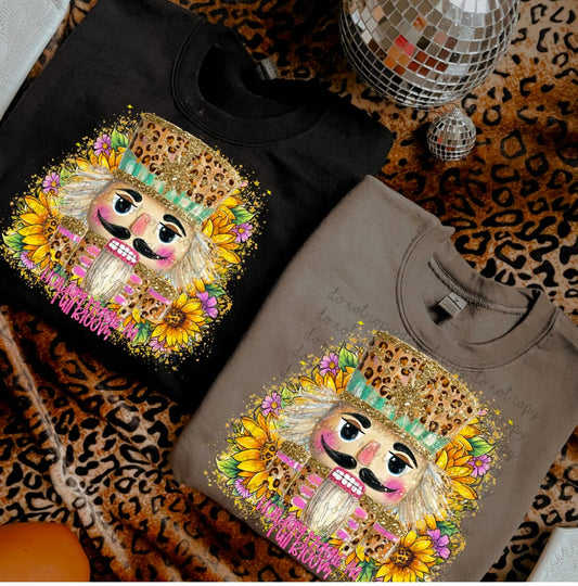 Holiday in full bloom DTF transfer