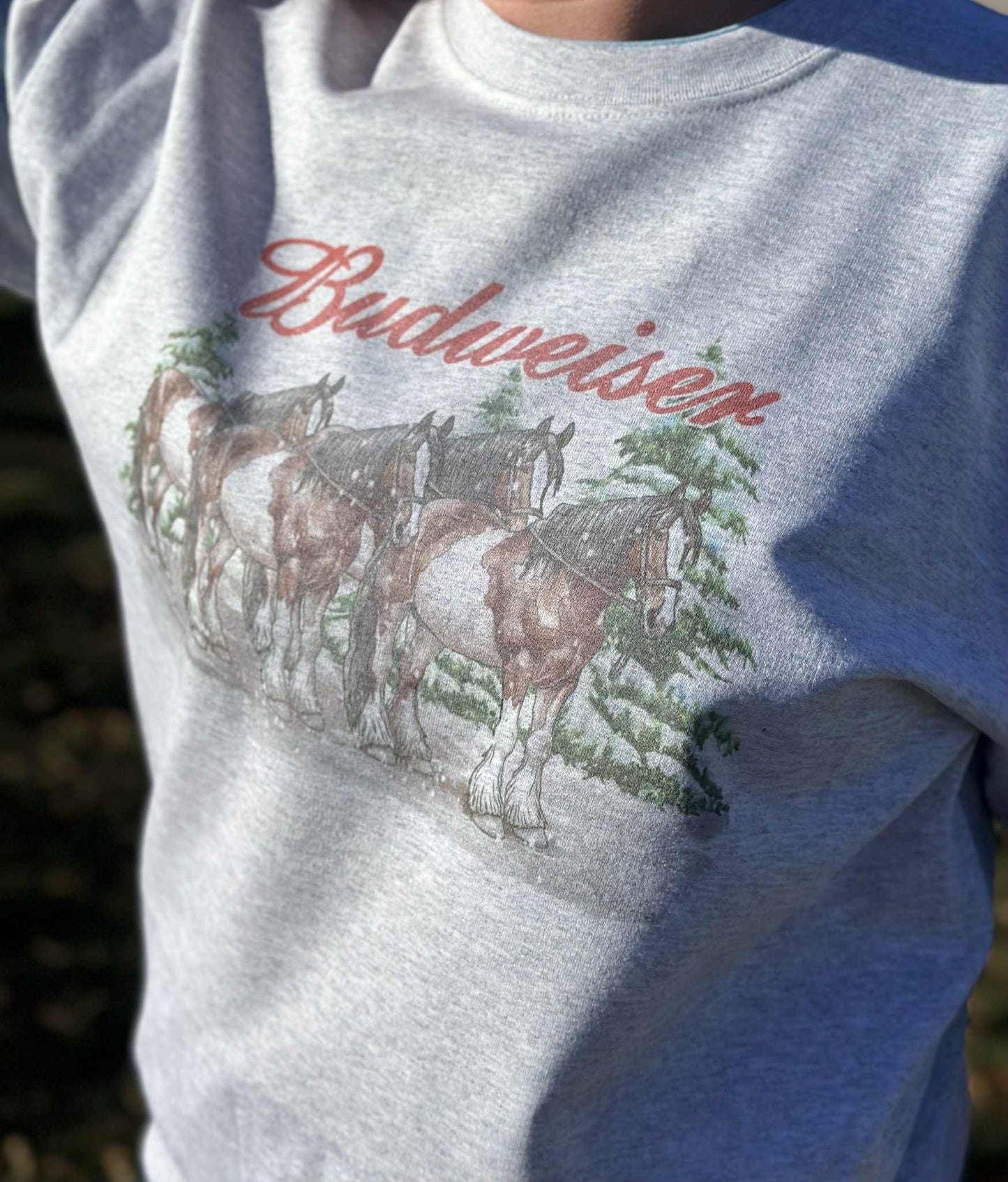 Beer Horses Christmas Crewneck