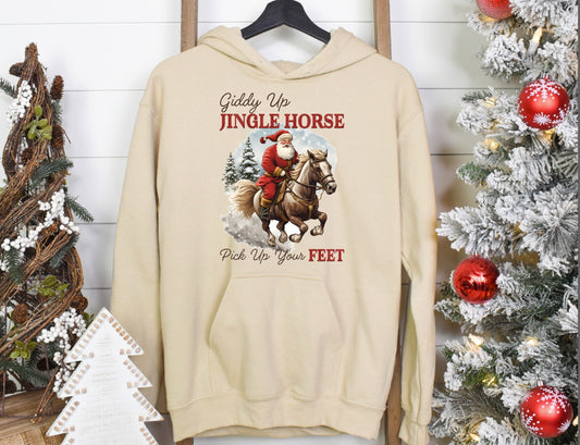 Giddy Up Jingle horse pick up your feet DTF transfers