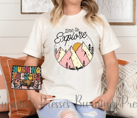 Time to Explore Lander, WY T-Shirt