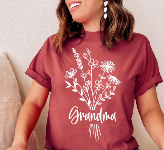 SS96 Grandma Flower Screen Print