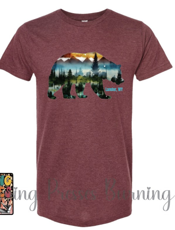 Bear Scene Lander, WY T-Shirt