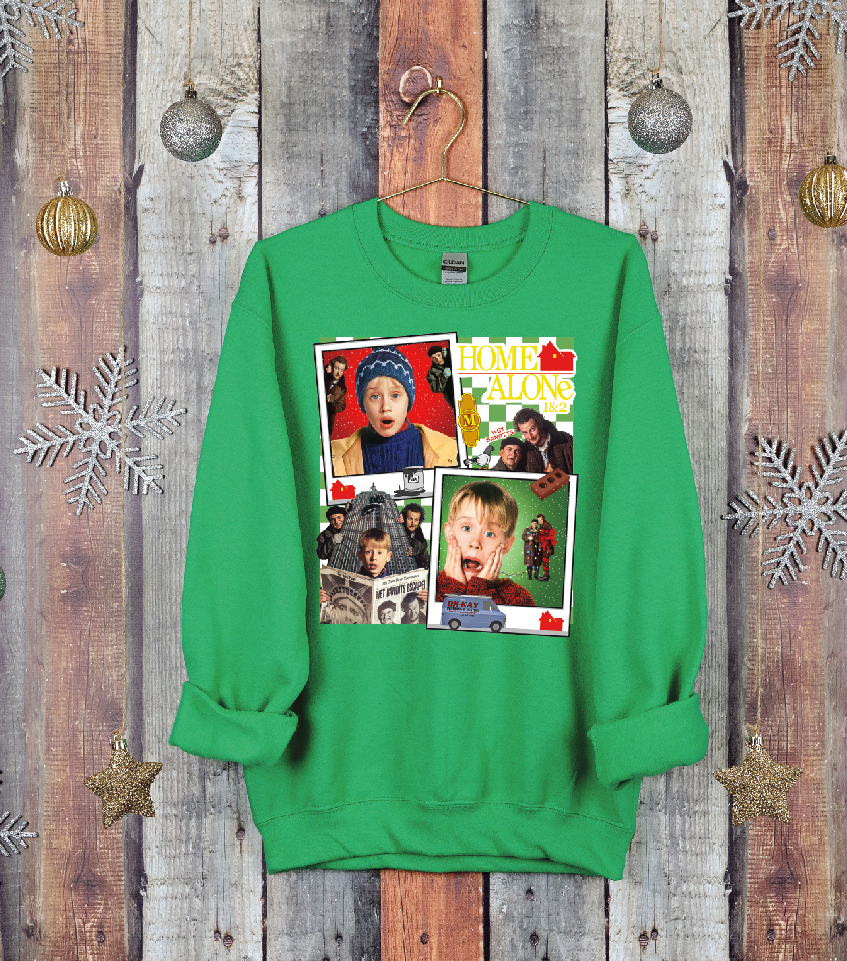 3035 Left Home for Christmas movie DTF/Sublimation Transfer