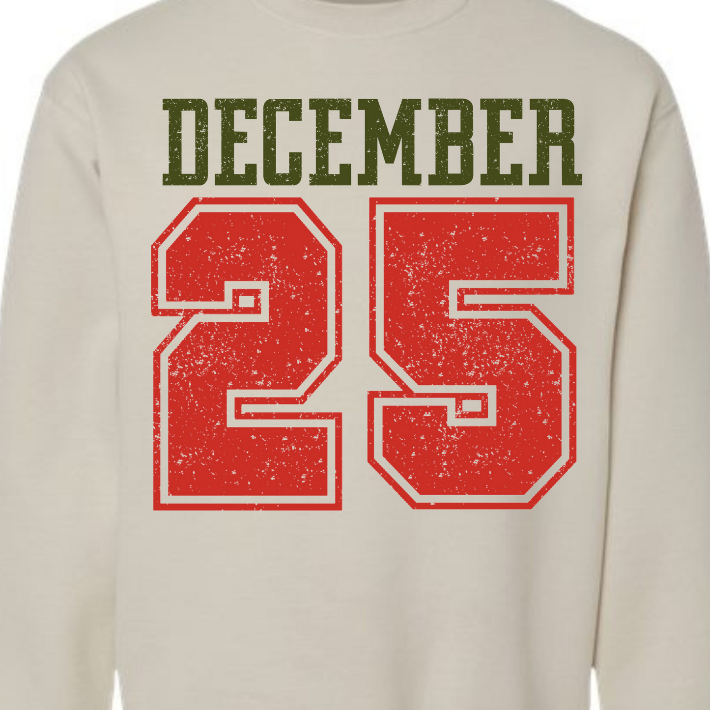 3052 December 25th Includes front pocket and back design DTF/Sublimation Transfers