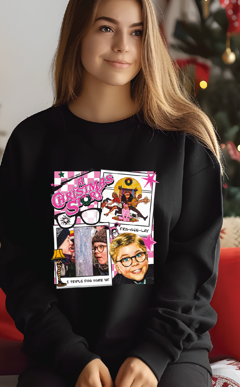 3035 Left Home for Christmas movie DTF/Sublimation Transfer