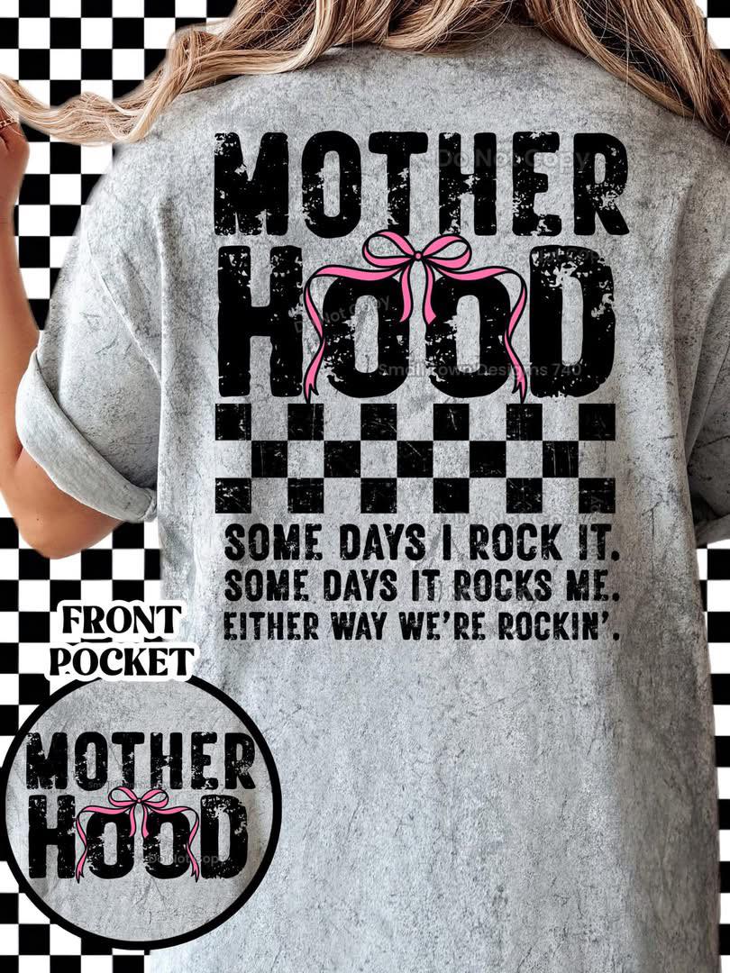 Motherhood w/ pocket DTF/Sublimation Transfers