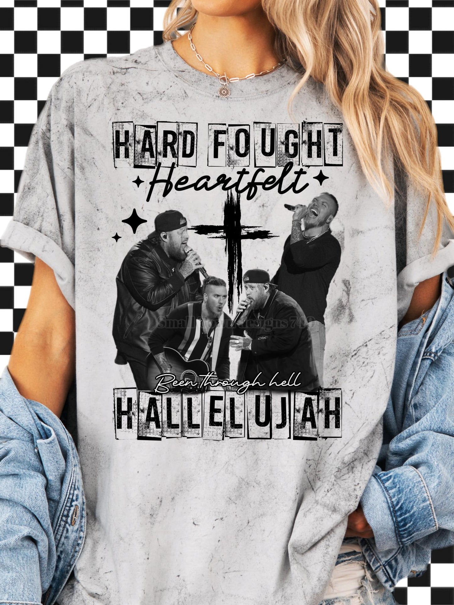 Hard Fought Heartfelt Hallelujah DTF/Sublimation Transfers