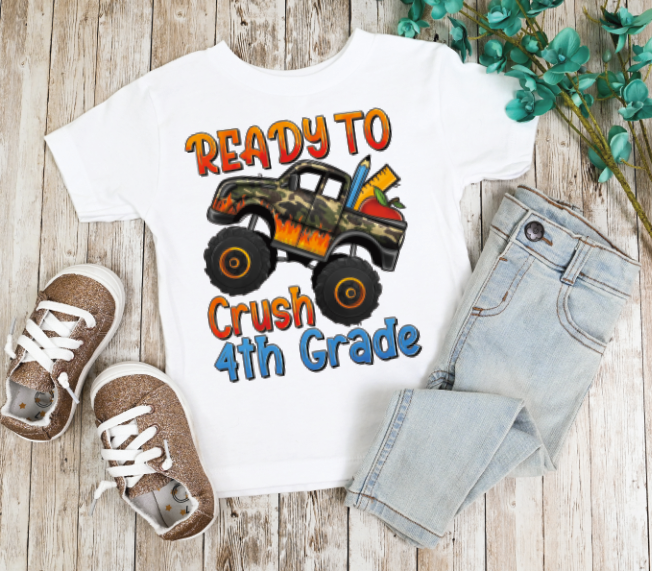 Ready to Crush Preschool-6th Grade Pick a Grade Monster Truck