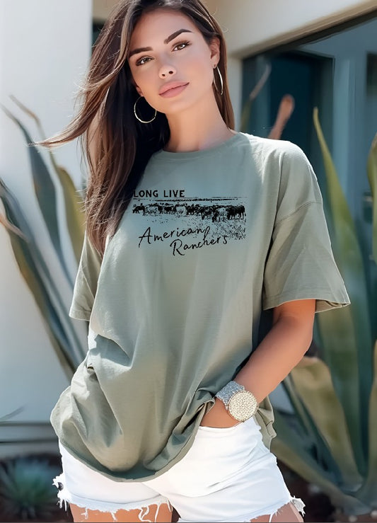 Long Live American Ranchers DTF Transfer