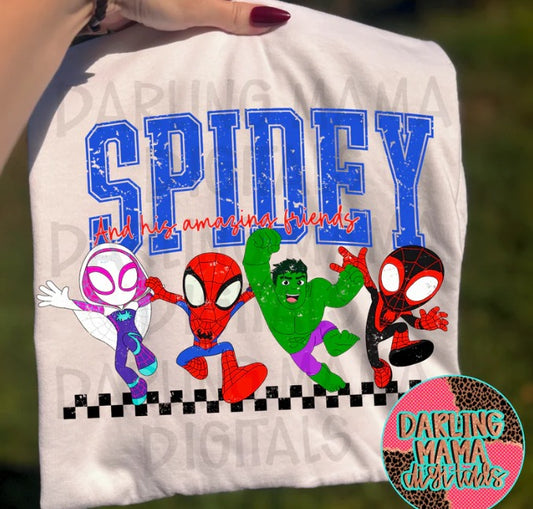 Spide and friends DTF Transfer