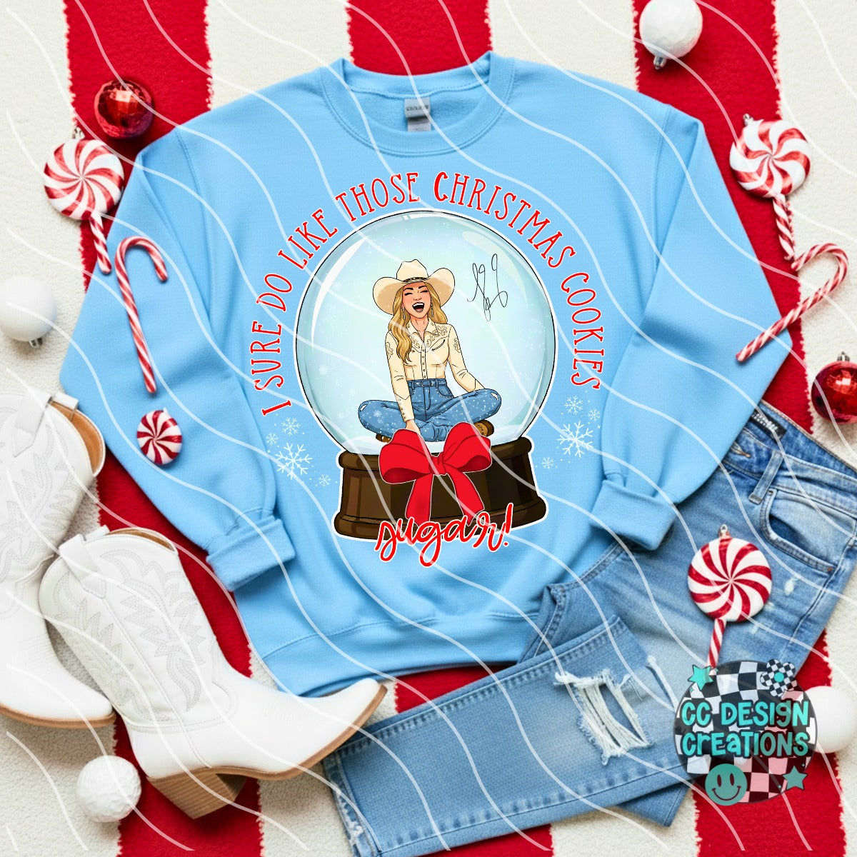 PIck between 5 singer Christmas DTF Transfer