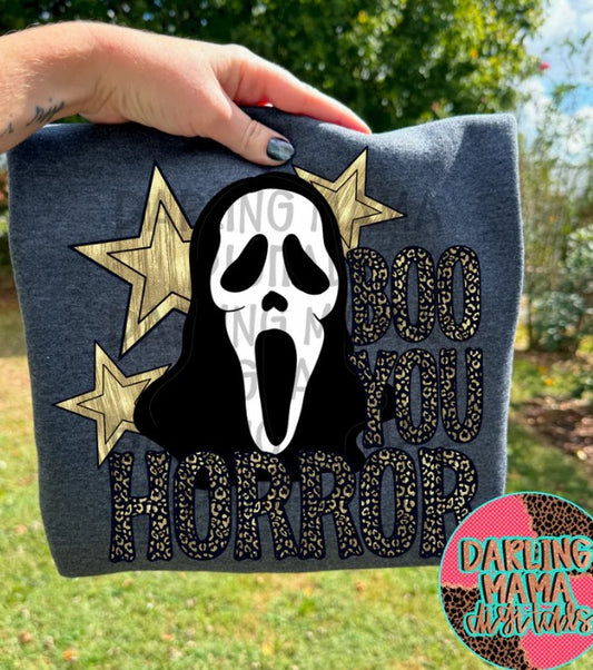 Boo You Horror DTF Transfer