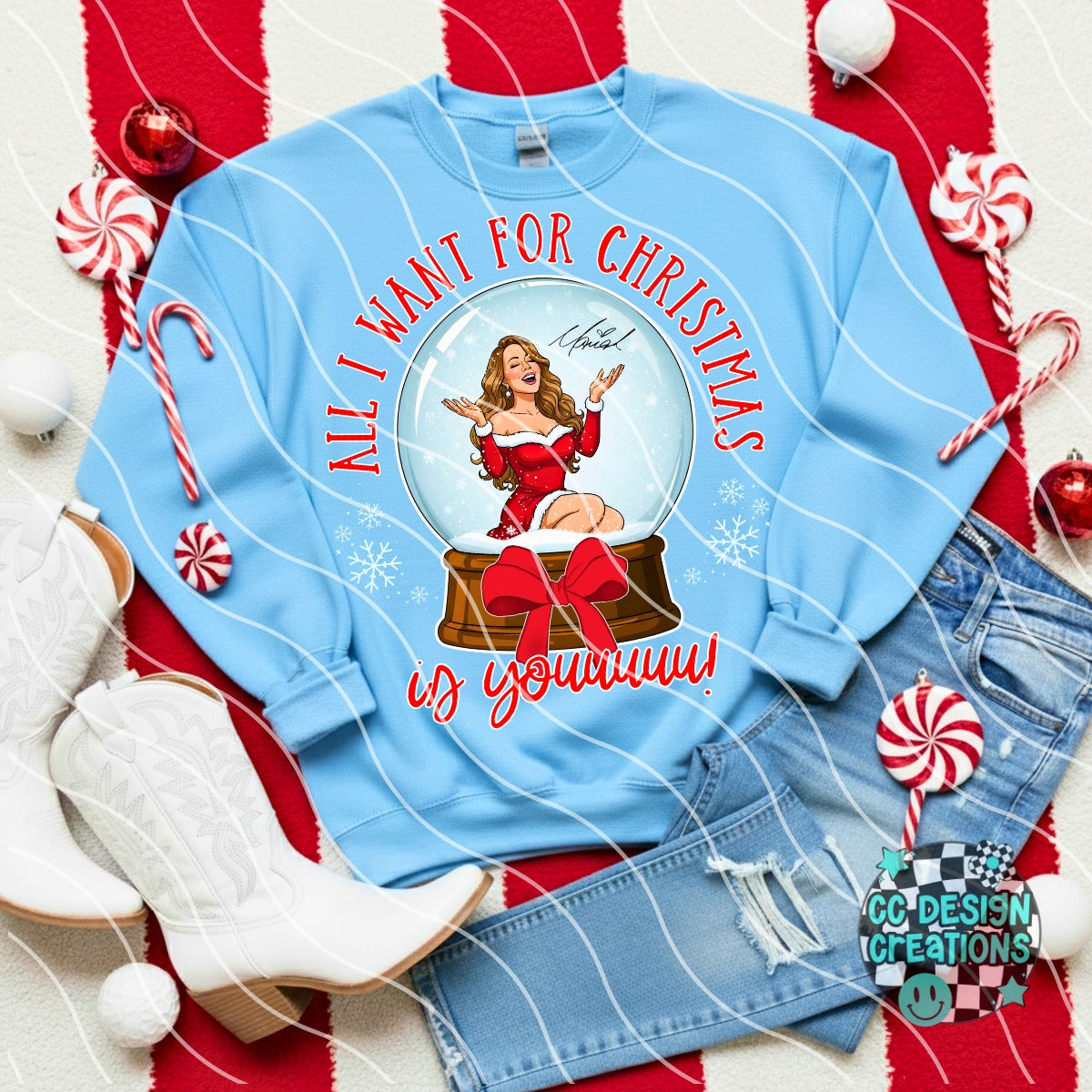 PIck between 5 singer Christmas DTF Transfer