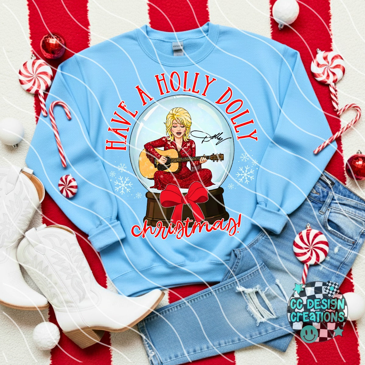 PIck between 5 singer Christmas DTF Transfer