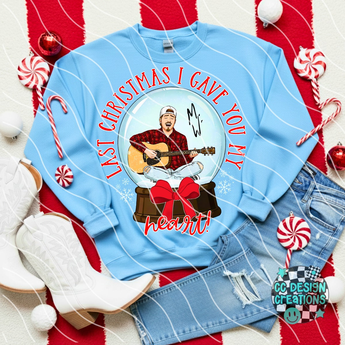 PIck between 5 singer Christmas DTF Transfer