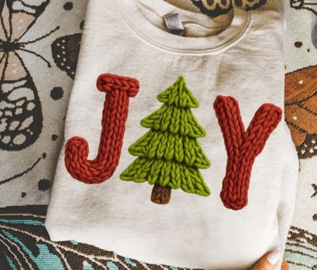 Faux Yarn Joy DTF Transfer