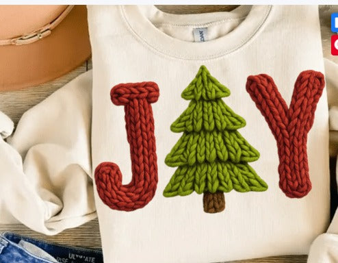 Faux Yarn Joy DTF Transfer