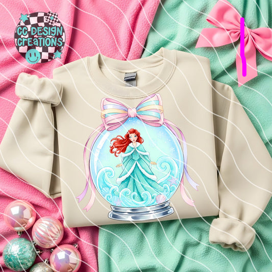 Snowglobe princesses DTF Transfer