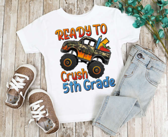 Ready to Crush Preschool-6th Grade Pick a Grade Monster Truck