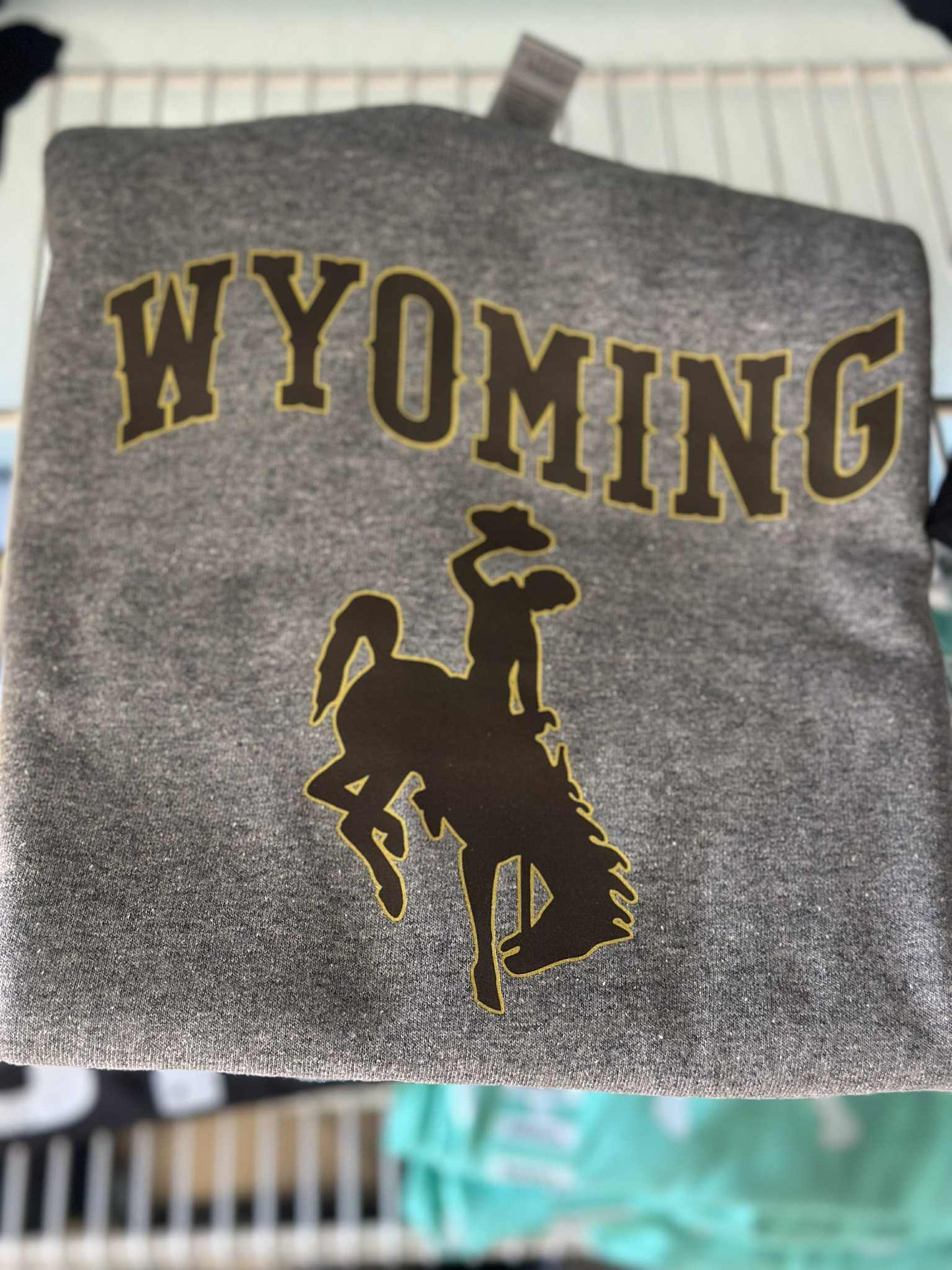 Youth Wyoming Grey T-shirt or onesie