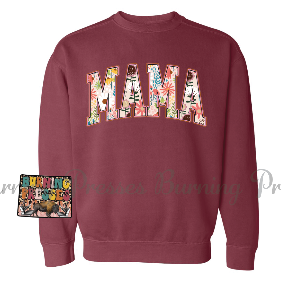 978 MAMA with flowers DTF/Sublimation Transfer