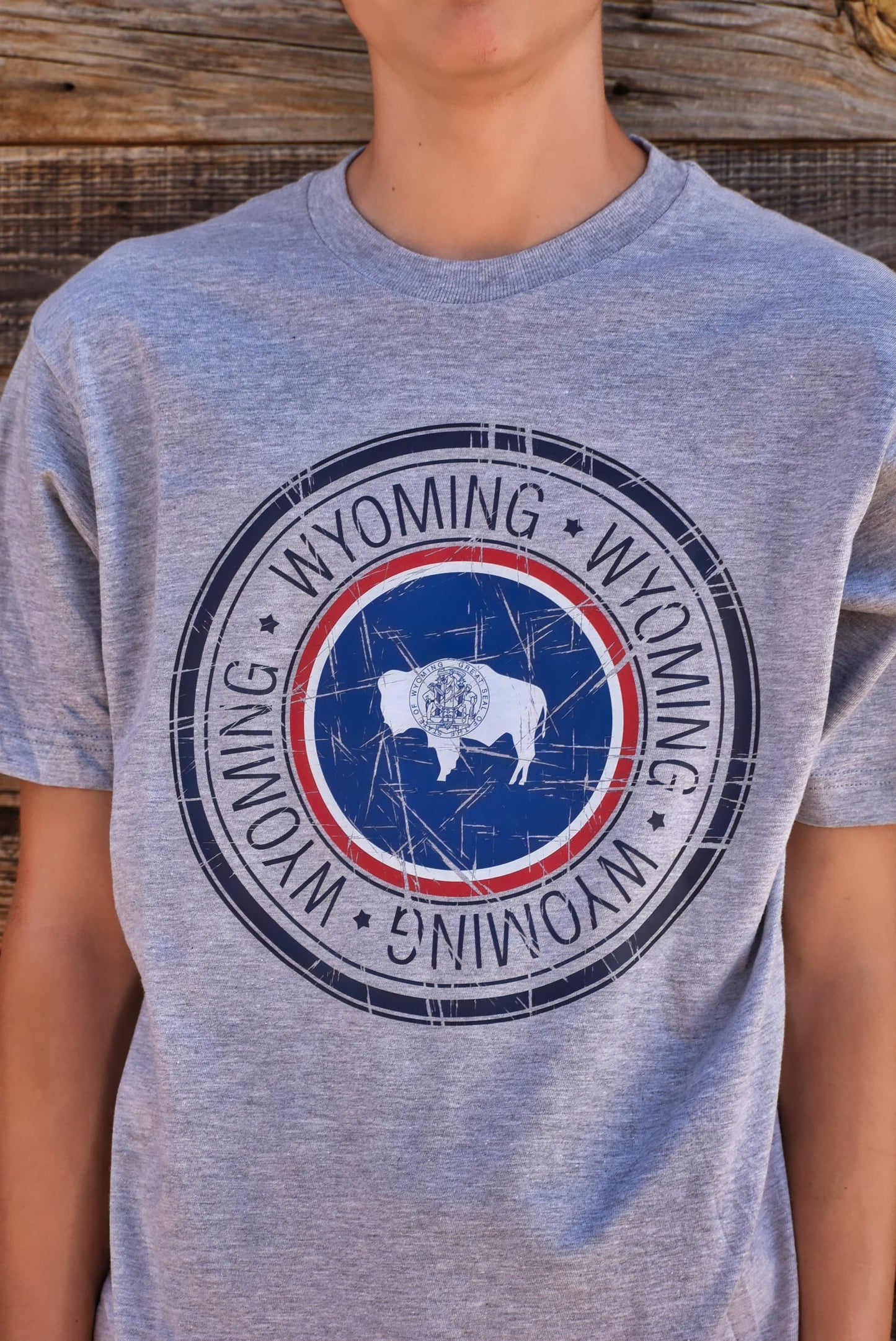 Wyoming State Seal Circle T-shirt