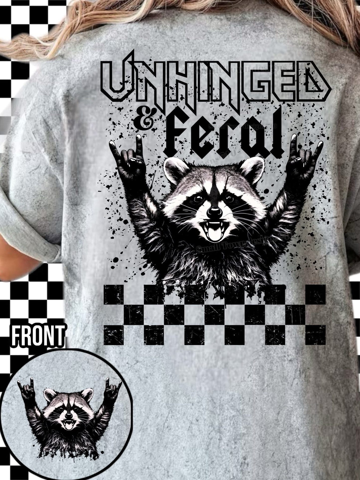 Unhinged and feral w/ pocket DTF/Sublimation Transfers