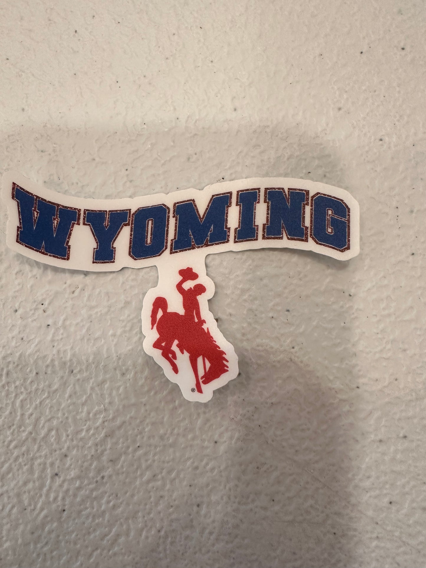 Exclusive Wyoming Red, White, and Blue Design 3" Sticker