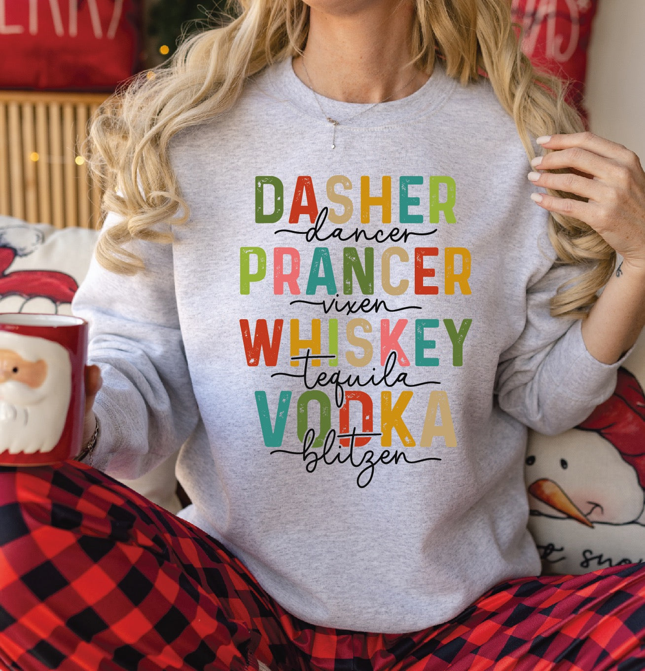 3028 Dasher Dancer Prancer Vixen…DTF/Sublimation Transfers