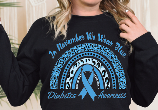 Diabetes Awareness Month DTF transfers