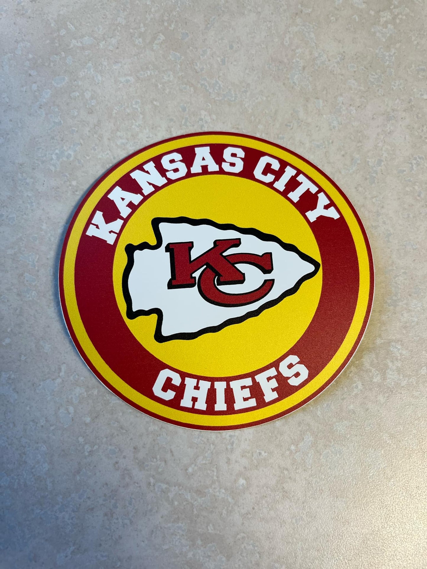 KC Football 4" Sticker