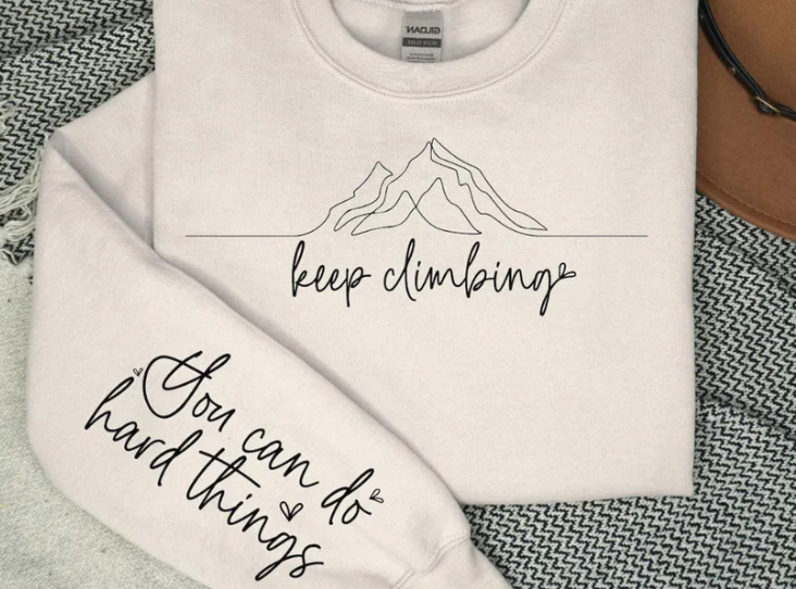 SS12 Keep Climbing you can do hard things Print Transfer