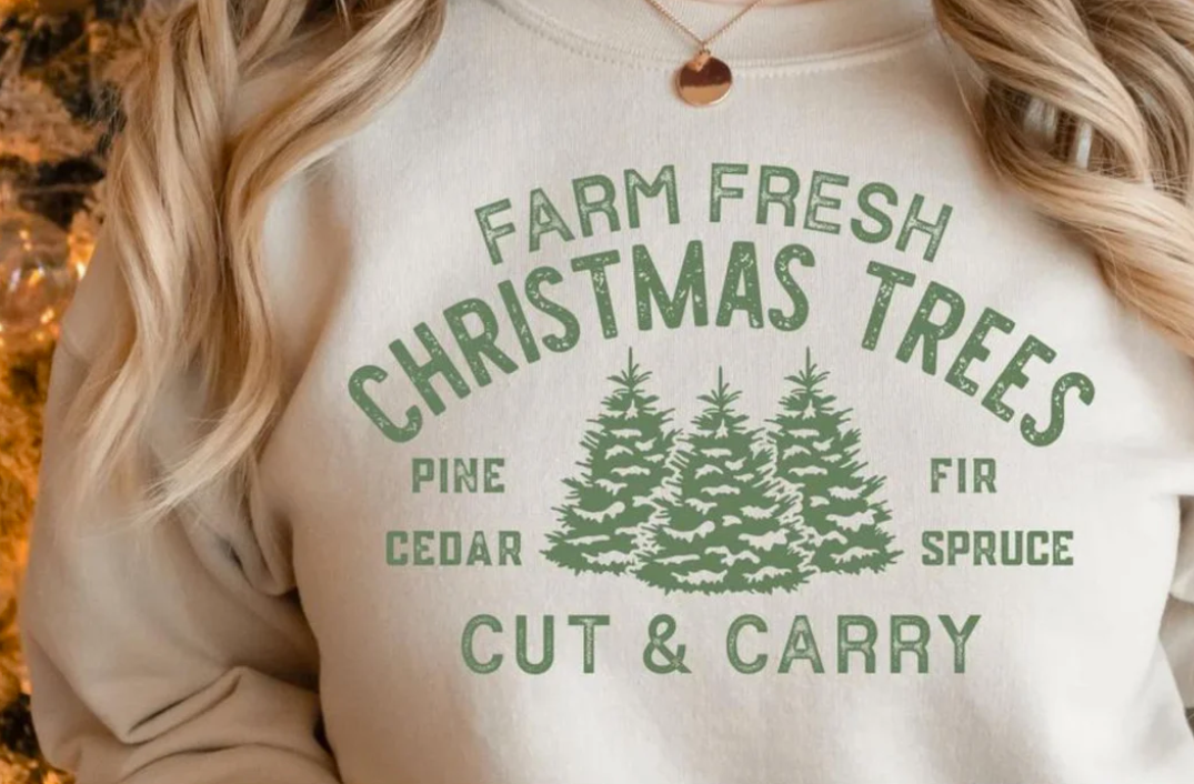 SS219 Farm Fresh Christmas Trees Screen Print