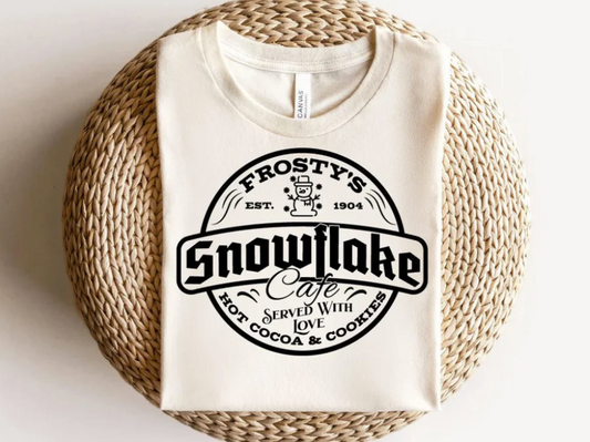 SS224 Snowflake Cafe Screen Print