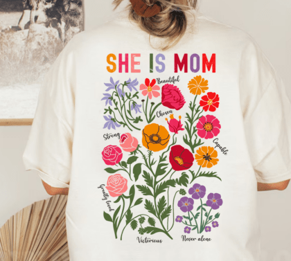 3814 She is Mom DTF/Sublimation Transfer