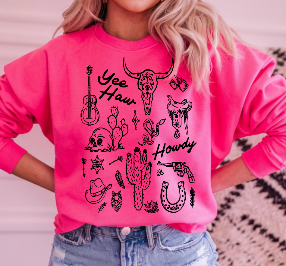 Western Collage DTF/Sublimation Transfers