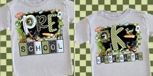 Back to School Grade Shirts DTF Transfers