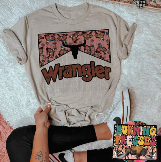 Bucking Horse Western DTF Transfer