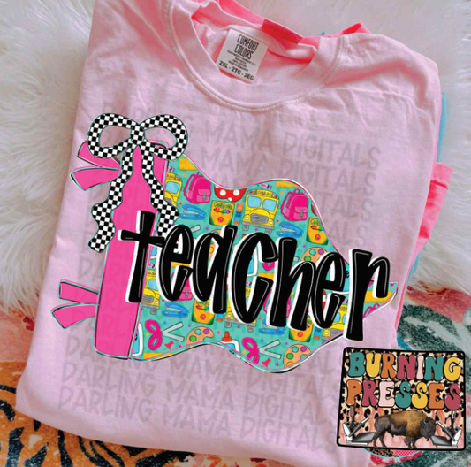 Teacher Flag DTF Transfer