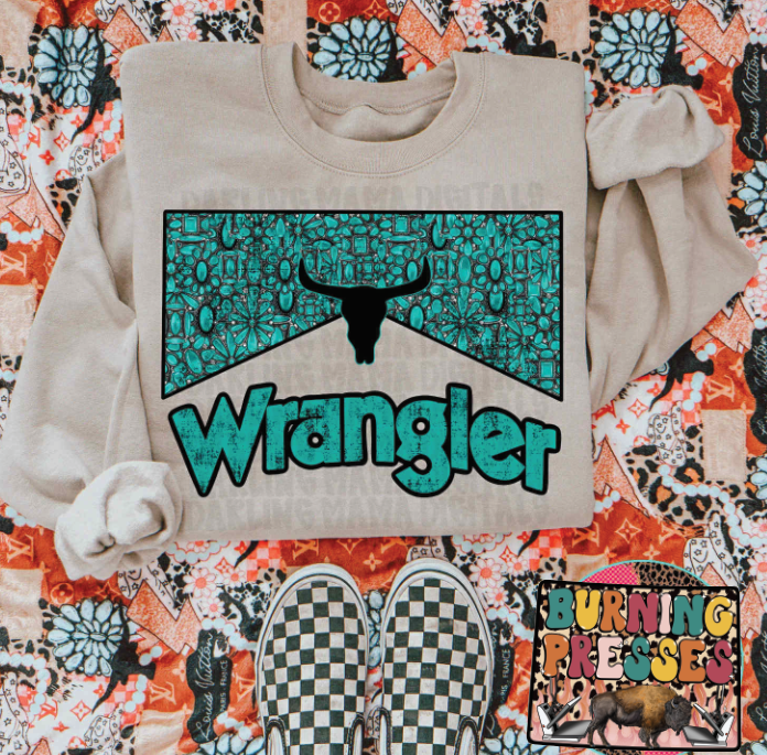 Turquoise Jewelry Western DTF Transfer