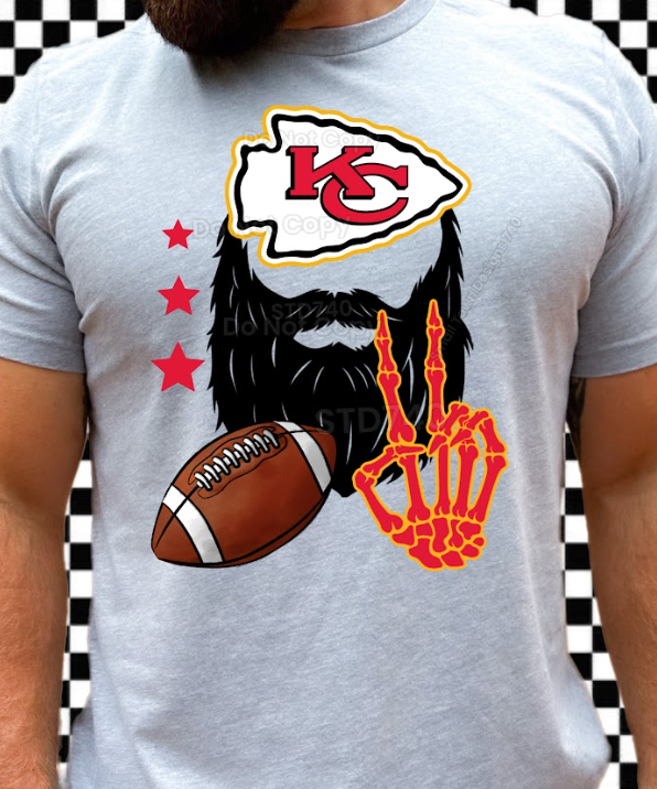 Kansas City Beard Football DTF Transfer