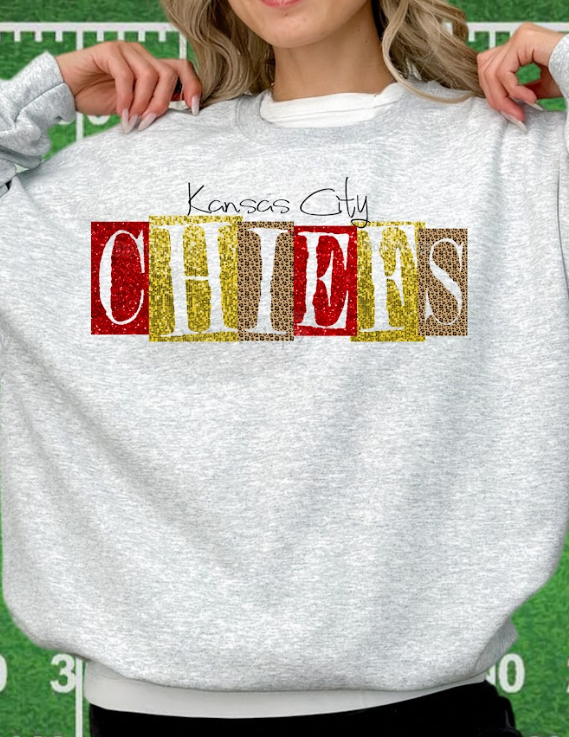 KC block letters Football DTF Transfer