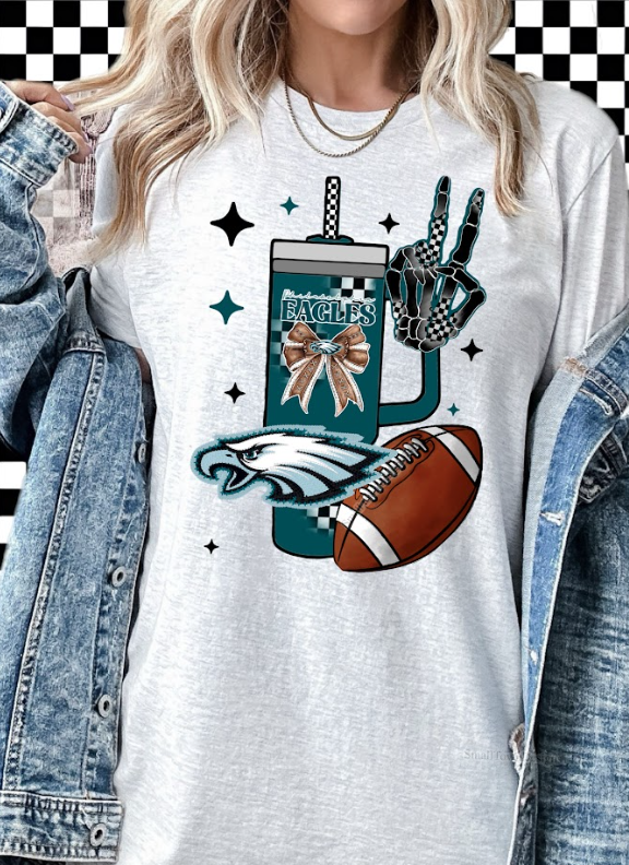 Philadelphia cup and skelly hand DTF Transfer