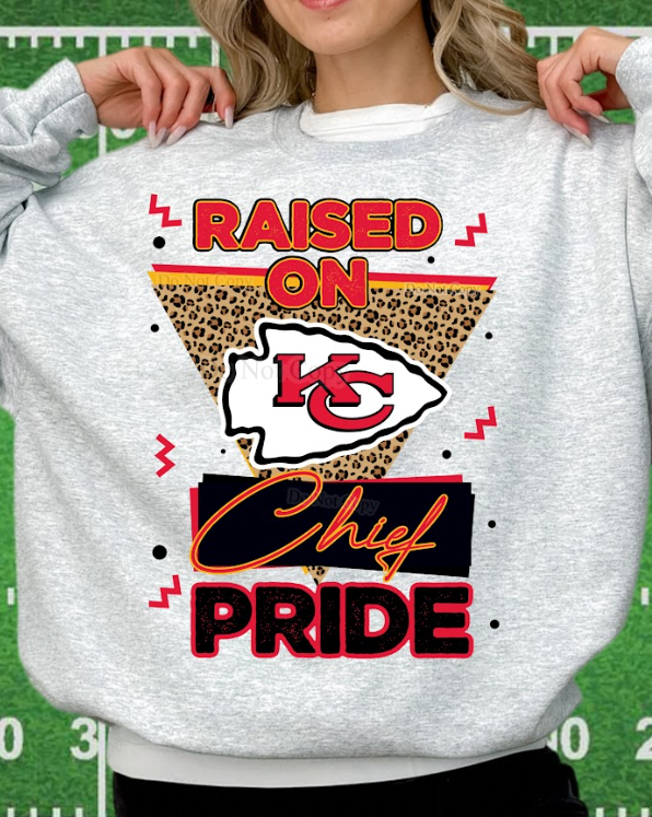 Raised on KC pride DTF Transfer