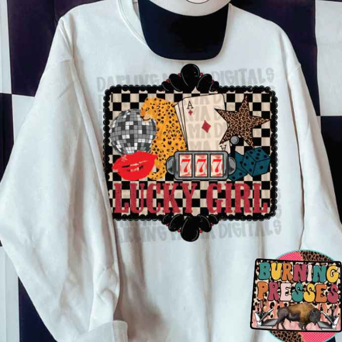 Lucky Girl DTF Transfer