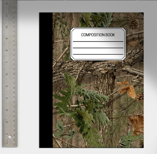 Camo Composition Notebook or Print do It yourself