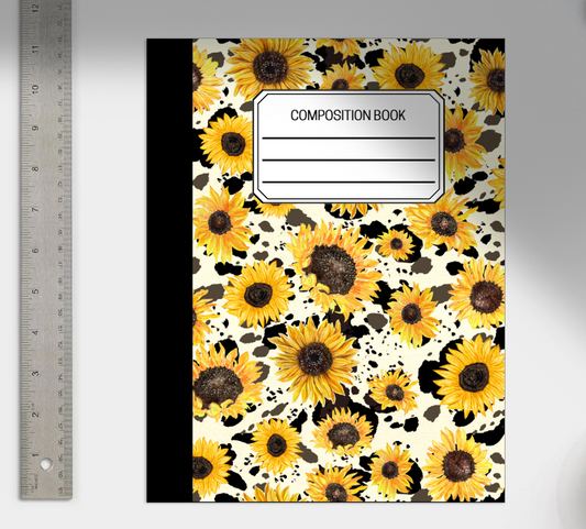 Sunflower Composition Notebook or Print do It yourself