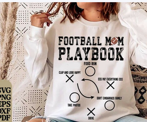 Mom Football Playbook DTF Transfer